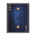 thumbnail image 1 of Two Of Hearts Space Background Playing Card Canvas Wall Art for Home Decor Ready-to-Hang, 1 of 18