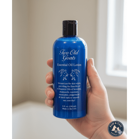 Two Old Goats Essential Lotion for Tired Muscles Nourishing Goat Milk 8 oz.