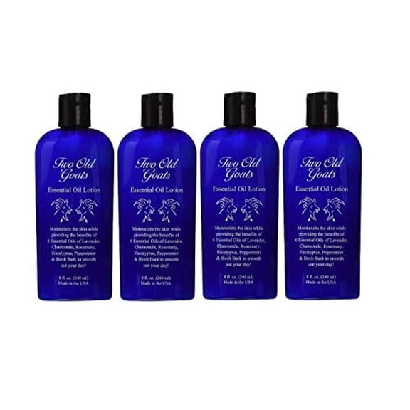 Two Old Goats Essential Lotion, 8 Ounces (4 Pack)