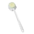 thumbnail image 1 of Two In One Double Sided Long Handle Shower Brush, Ergonomic Back Exfoliating Scrubber for Full Body Cleansing, Hanging Bathroom Body Washing Accessory for Daily Shower Use, 1 of 5