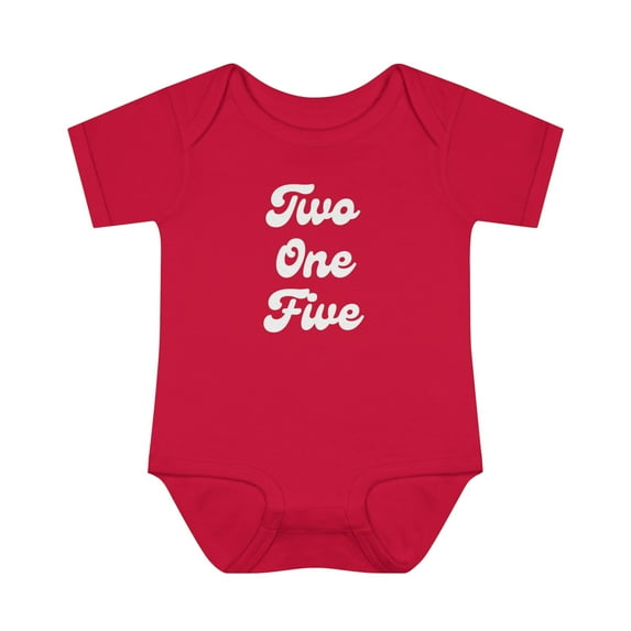 Two One Five Area Code Baby or Toddler One Piece
