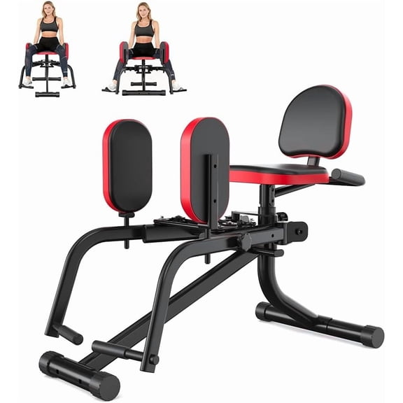 Two In One Hip Abductor And Adductor Machine, Inner And Outer Thigh Exercise Equipment, Leg Workout Glute Trainer, Home Gym Strength Training Body Shaping Device, Black, 1 Piece