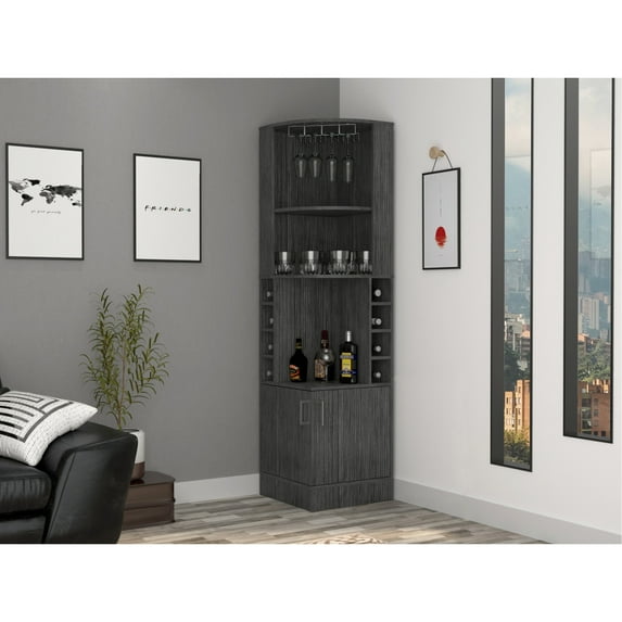 Two Open Shelves, Easy to Reach - Useful Corner Cabinet