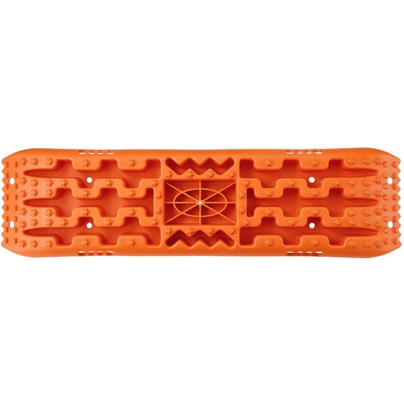 Two Pack 10 Ton PP Offroad Recovery Traction Mats, Vehicle Anti-Slip Boards for Sand, Mud & Snow, Long Version, Orange