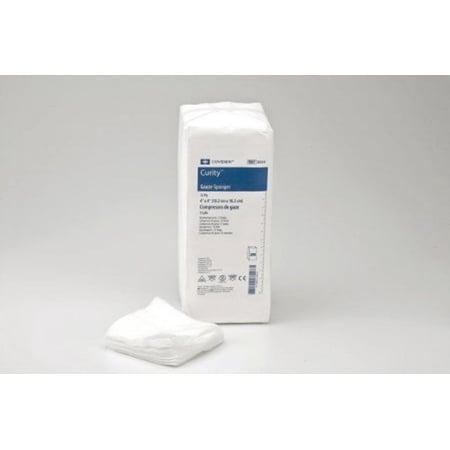 Two Pack - Curity Gauze Sponge, Cotton, 12-Ply, 4"x4" Square, 200 Count