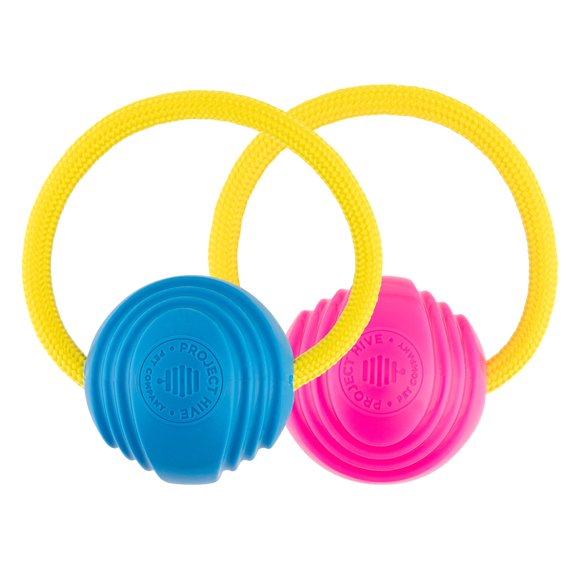 Two Pack Looped Ball - Pink Blue
