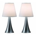 thumbnail image 1 of Two Pack Mini Touch Table Lamp Set with White Shades, 1 of 1