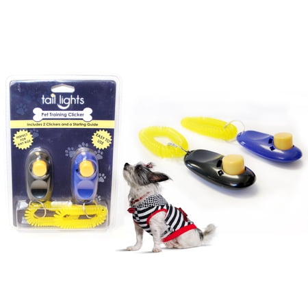 Two Pack Pet Training Clickers with Comprehensive Training Guide