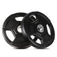 thumbnail image 1 of Two-Pack Weight Plates for Barbell, 2-Inch Rubber Encased Iron Bumper Plates, Low Noise and Floor Protection, Fits Most Global Bars, Ideal for Home Gym Strength Training, Muscle Toning, 1 of 7