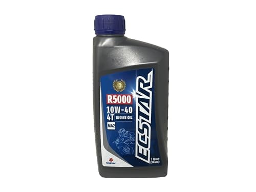 Two Pack compatible with Suzuki Ecstar R5000 10W-40 4-Stroke Engine Oil 990A0-01E10-01Q Contains Two Quarts and a Funnel