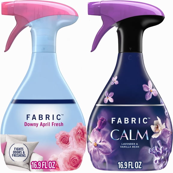 Two Pack of 16.9-Ounce Fabric Refresher Spray, Calm and April Fresh
