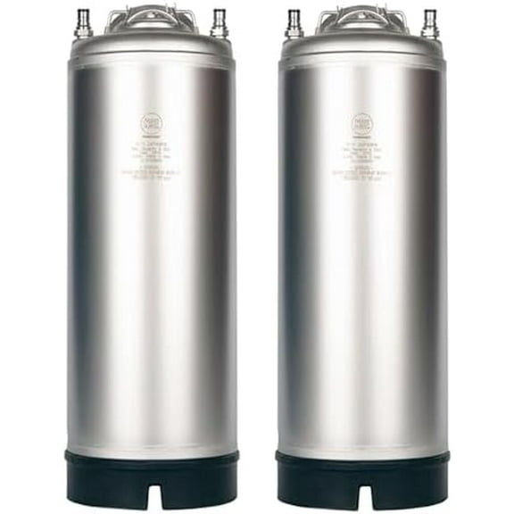 Two Pack of New 5 Gallon Ball Lock Kegs with Single Handle$$Home Decor, Kitchen, & Other