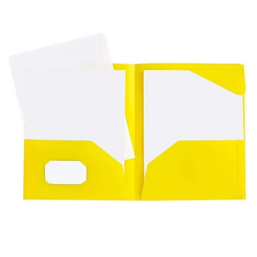 GBAYXJ^2 Pockets Poly Folder Portfolio 3 Prong Fastener Clip 8 Pack ...