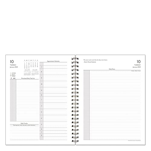 Two Page Per Day WireBound Planner Kit Jan 2023 Dec 2023, Size