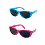 Two Pairs of Polka Dot Sunglasses Pink & Teal | Compatible with 14" Wellie Wisher Dolls | 14 Inch Doll Accessories