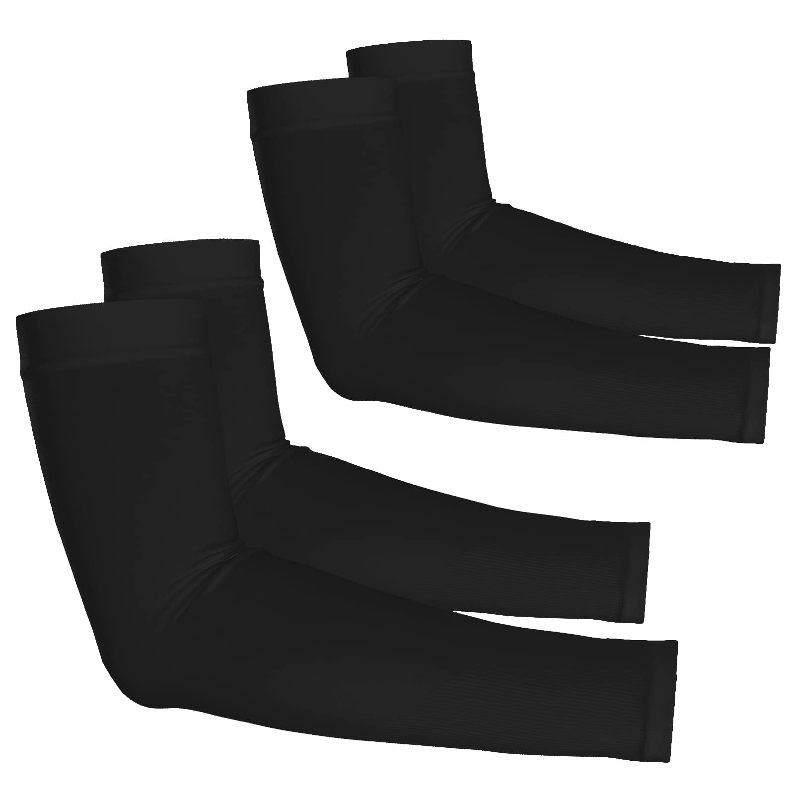 Two Pairs of Versatile UPF 50 Cooling Sports Arm Sleeves for All Seasons