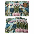 thumbnail image 1 of Two Parrots Placemats Set of 1, Summer Animal Leaf Vintage Watercolor Non-Slip Place Mats Washable Table Mats for Kitchen Dining Table Decorations Indoor/Outdoor, 1 of 9