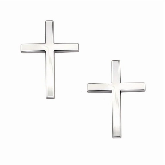 Two PcsCar Exterior Decorative Sticker Universal Cross Design for Motorcycle & SUV Car Decorations Decal Sticker for Cars Car Decals Easy Application Stylish Cross Aesthetic Enhancer