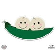 thumbnail image 1 of Two Peas in a Pod Cute Twins Babies - 5" Vinyl Sticker - For Car Laptop I-Pad - Waterproof Decal, 1 of 1