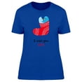 thumbnail image 1 of Two Penguins In A Stocking T-Shirt Women -Image by Shutterstock, Female XX-Large, 1 of 2