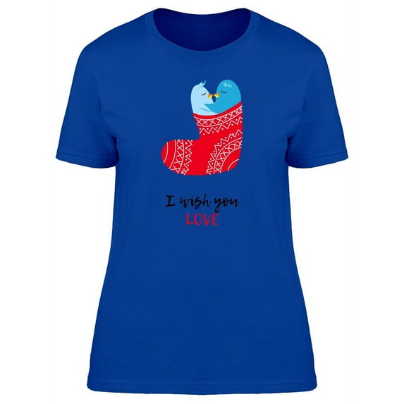 Two Penguins In A Stocking T-Shirt Women -Image by Shutterstock, Female x-Large