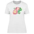 thumbnail image 1 of Two Peonies Ikebana T-Shirt Women -Image by Shutterstock, Female Medium, 1 of 2