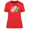 thumbnail image 1 of Two Peonies Ikebana T-Shirt Women -Image by Shutterstock, Female Small, 1 of 2