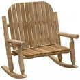 thumbnail image 1 of Two-Person Adirondack Rocking Chair - Rustic & Natural Cedar, 1 of 1