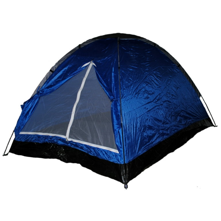 Two Person Backpackers Festival Camping Dome Tent Blue/Grey
