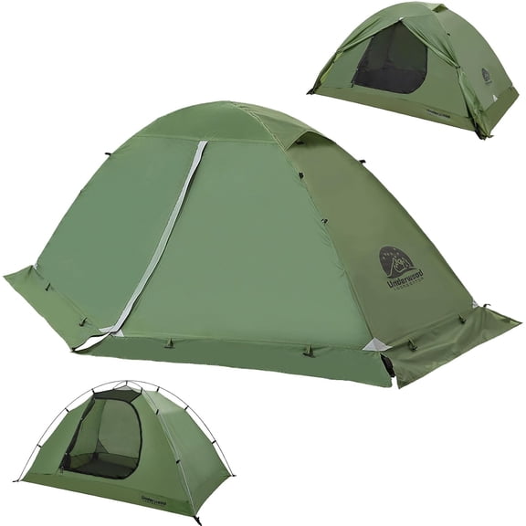 Two Person Four Season Backpacking Tent with Snow Skirt and Mesh Ventilation