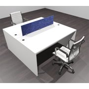 Two Person Modern Accountic Divider Office Workatation Desk Set, #OF-CPN-FPRB1