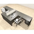thumbnail image 1 of Two Person Modern Divider Office Workstation Desk Set, #OT-SUL-FP58, 1 of 2