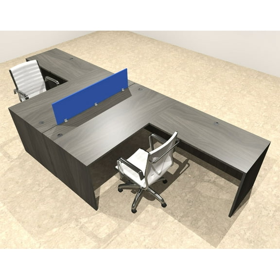 Two Person Modern Divider Office Workstation Desk Set, #OT-SUL-FPB55