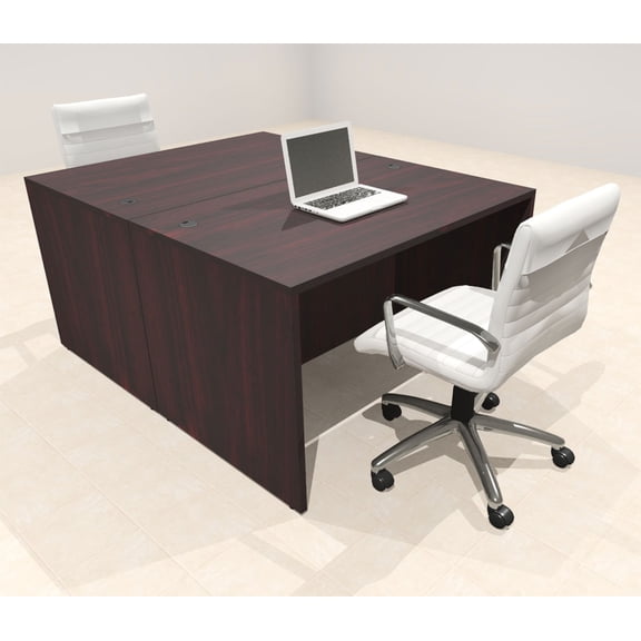 Two Person Modern No Panel Office Workstation Desk Set, #OT-SUS-FPN3