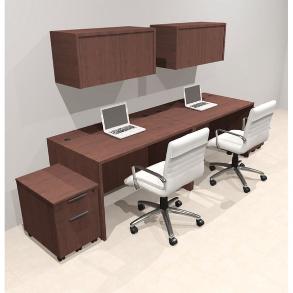 Two Person Modern No Panel Office Workstation Desk Set, #OT-SUS-SPN47