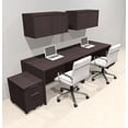 thumbnail image 1 of Two Person Modern No Panel Office Workstation Desk Set, #OT-SUS-SPN48, 1 of 2