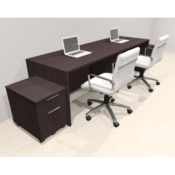 Two Person Modern No Panel Office Workstation Desk Set, #OT-SUS-SPN68