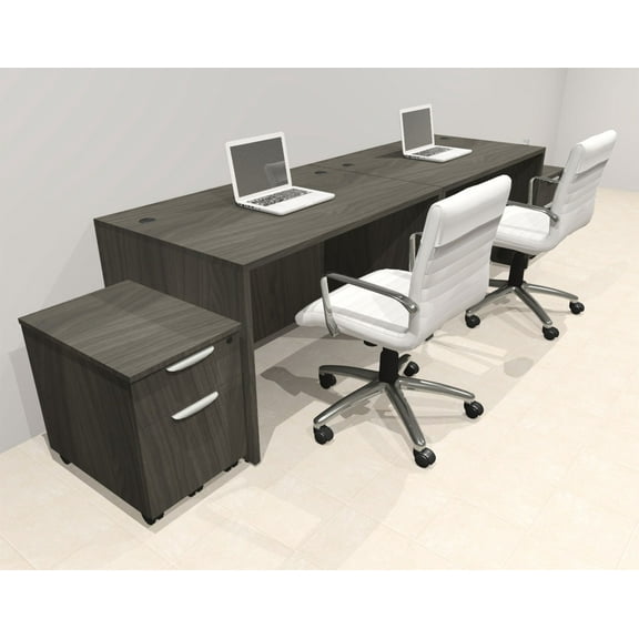 Two Person Modern No Panel Office Workstation Desk Set, #OT-SUS-SPN70