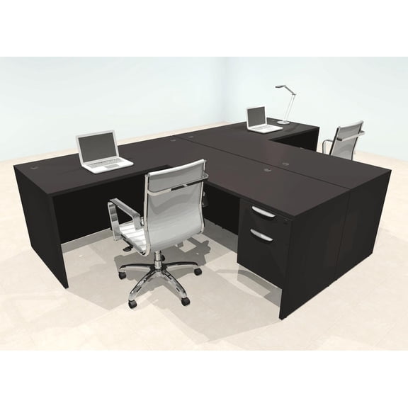 Two Person Modern Office Workstation Desk Set, #OT-SUL-SPN56