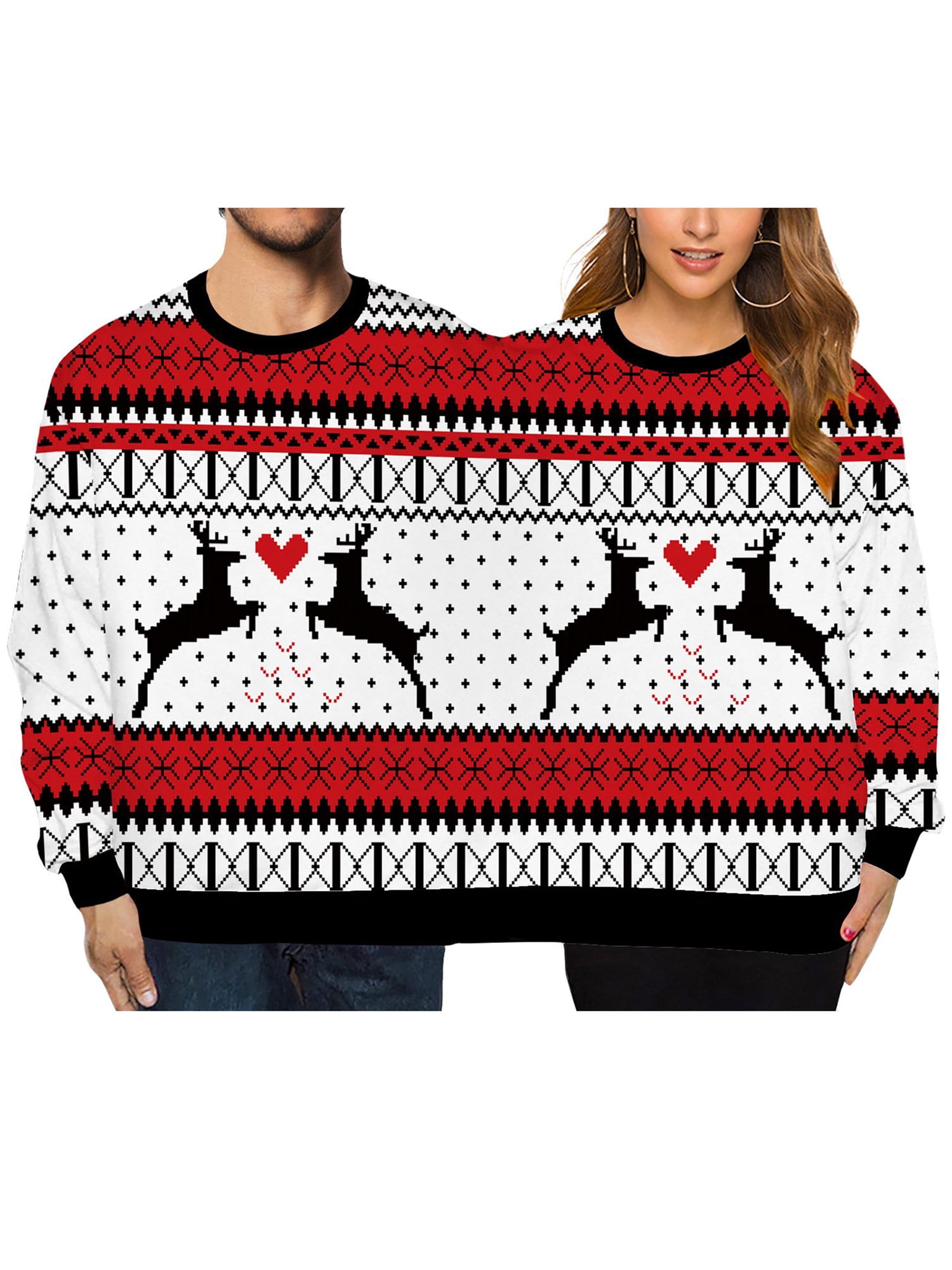 Two person ugly christmas sweater walmart store