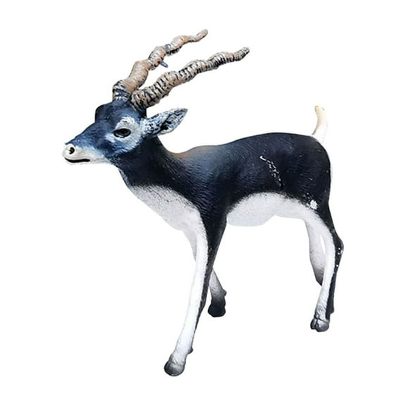Two Piece Antelope Figurine Set Animal Model Display Decoration Educational Safari Gift