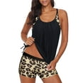 Two Piece Bathing Suits for Women Blouson Tankini Tops with Boyshorts