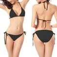 thumbnail image 1 of Two Piece Bikinis for Women Swimming Sets Halter Padded Bra String Swimsuit Bathing Suits, 1 of 6