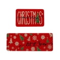 thumbnail image 1 of Two Piece Christmas Kitchen Rugs And Mats Set With Non Slip Backing For Durable Floor Protection Anti Fatigue Comfort And Easy Cleaning Ideal For Holiday Decor In Kitchen, 1 of 6