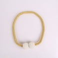 thumbnail image 1 of [Two-Piece] Clip-on Curtain Tiebacks for Window Decoration - Braided Rope Clip-on Curtains with Pearl Buckles, Suitable for Home, Kitchen, and Office Windows, Blackout Sheer, 1 of 4