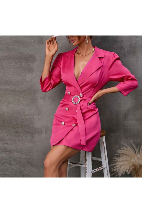 Two Piece Knitted Dress Set, Long Sleeve Bodycon Dress with Belt, Slim Fit Ankle Length Dress for Women