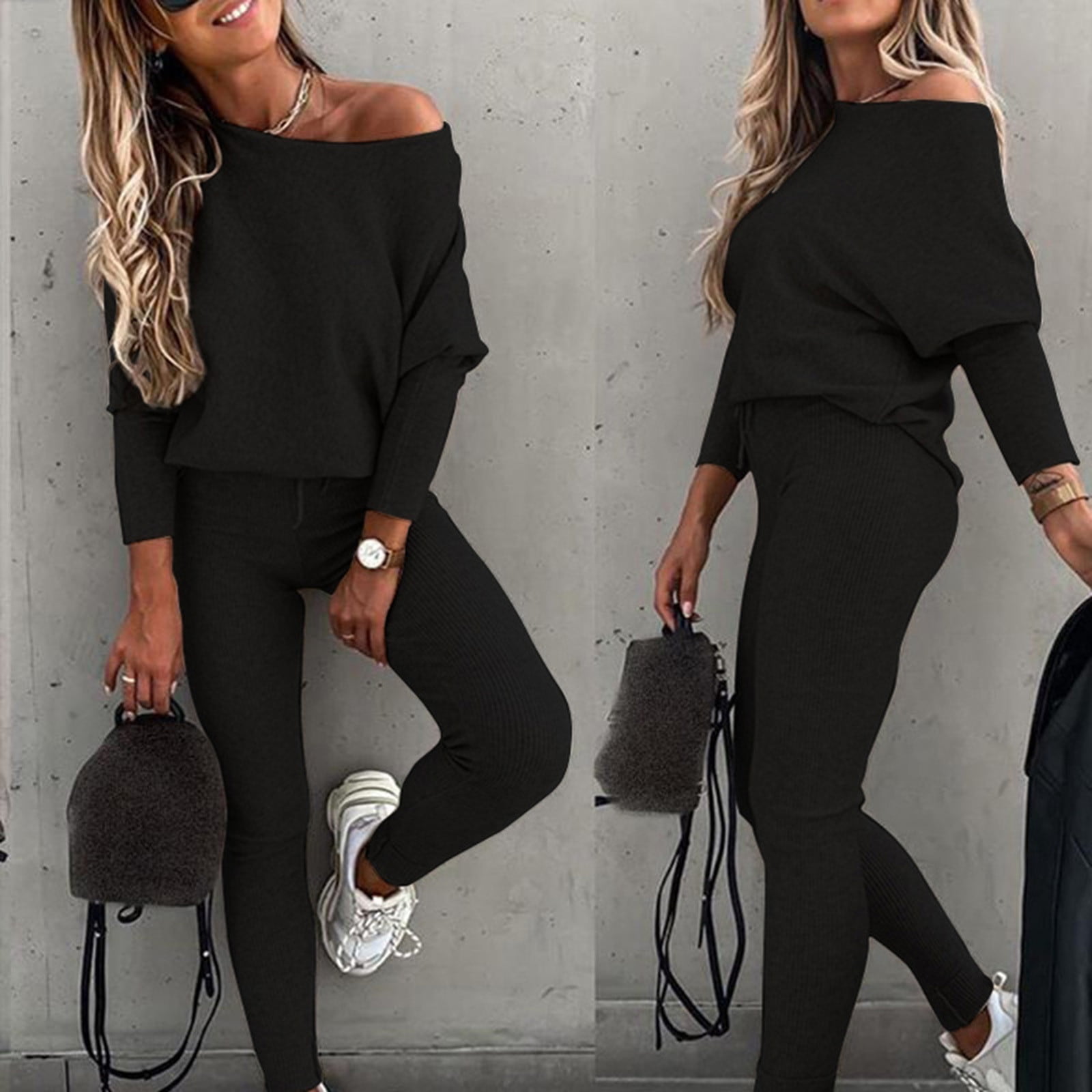 Two Piece Outfits For Women Lounge Sets For Women Sweatpant Joggers Set Tracksuit Sweatsuits Hoodies For Women 2024