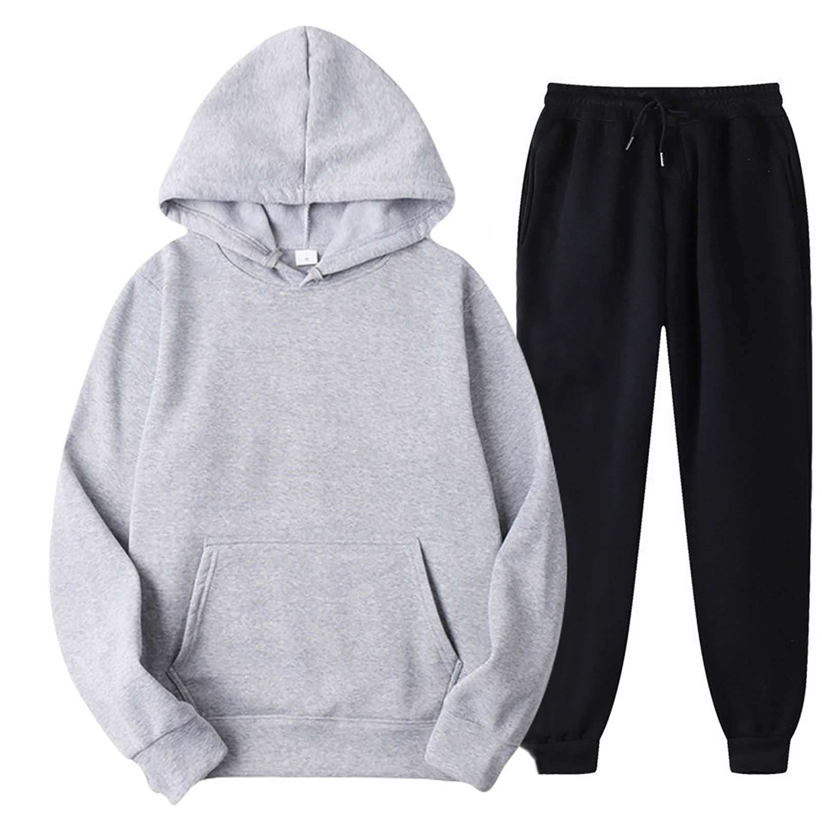 Manfinity Homme Men's Drawstring Hoodie And Cargo Pocket Pants Two Piece Set  | SHEIN USA