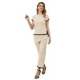 thumbnail image 1 of Two Piece Outfits for Women Lounge Set Short Sleeve Jersey Knit Matching Sets, 1 of 5