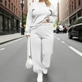 thumbnail image 1 of Two Piece Outfits for Women Plus Size Lounge Set Athletic Casual Sweatshirts and Elastic Waist Pants, 1 of 6